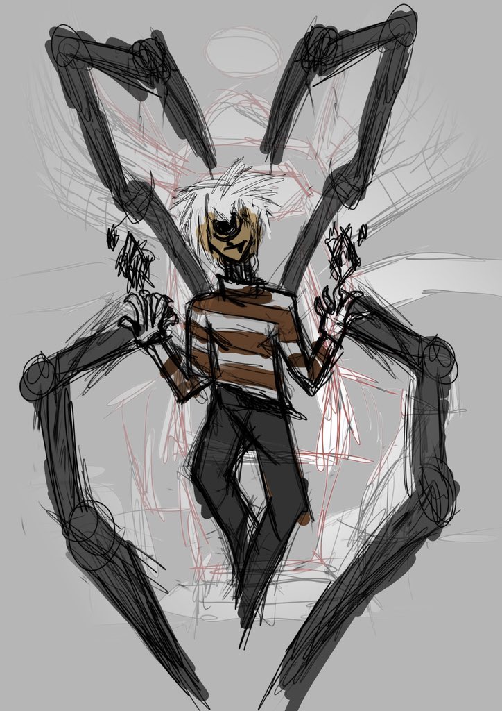 OxNonso's tweet image. My first original character concept a few years ago

Frame 1: 3D character finalized 

Frame 2: A rough 2D sketch I did to get a general idea on how I wanted the character to look like