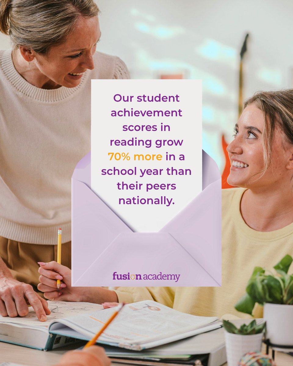 FusionAcademy's tweet image. When learning clicks, growth skyrockets 🚀

*These numbers are based on Fusion students’ year-over-year average MAP growth rate compared to the average MAP growth rate of their national grade-matched peer group.

#fusionacademy #education #learndifferently