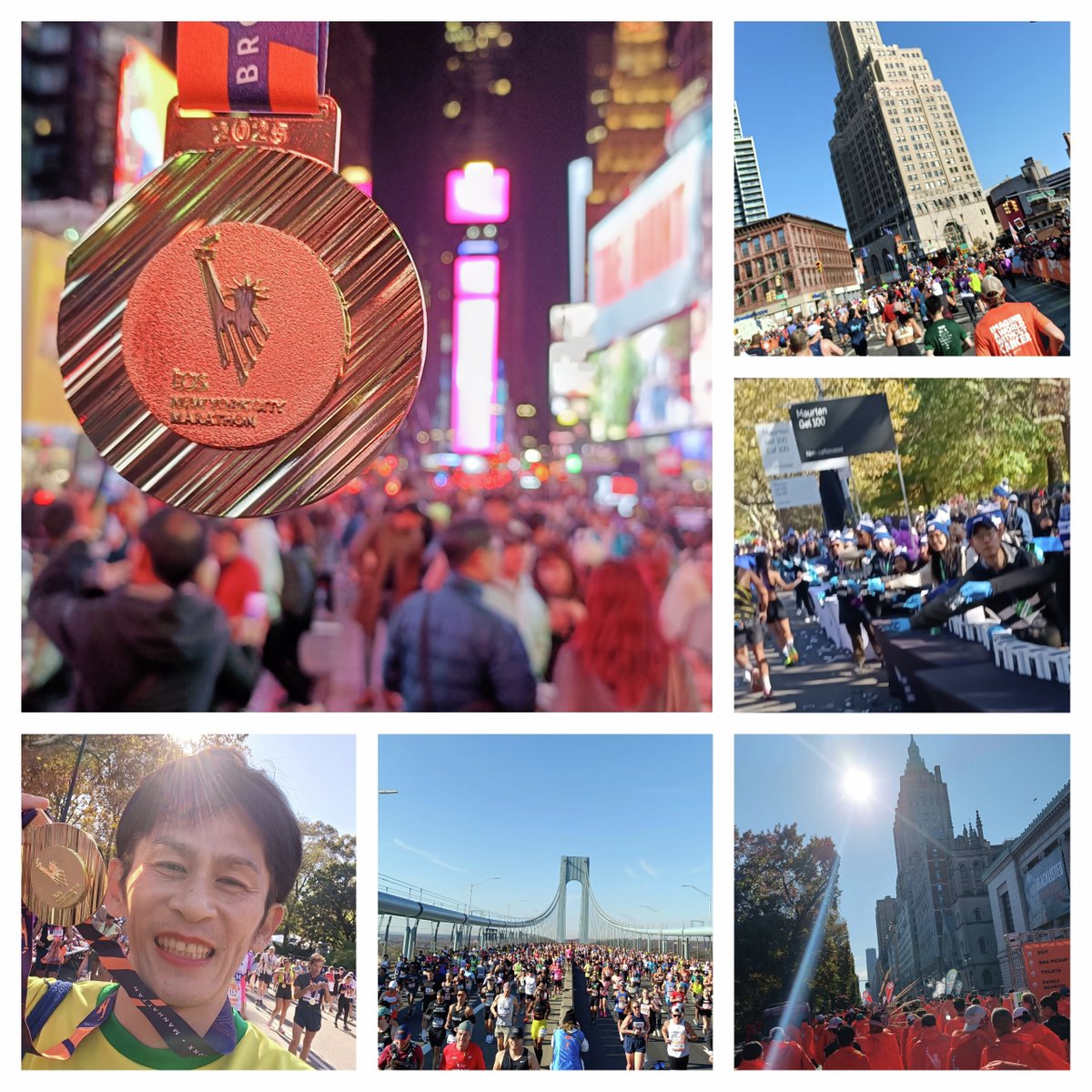 chikyu_marathon's tweet photo. ニューヨークシティマラソン2025🇺🇸

どこを走っても鳴り止まない声援、約６万人が駆け抜ける圧巻の光景。
感動の連続、ありがとうニューヨーク！✨

しかもMaurtenが２回もジェルエイドで登場とは…さすがアメリカ🇺🇸

＃ニューヨークシティマラソン ＃クラブツーリズム ＃Maurten https://t.co/WArSYssUdT