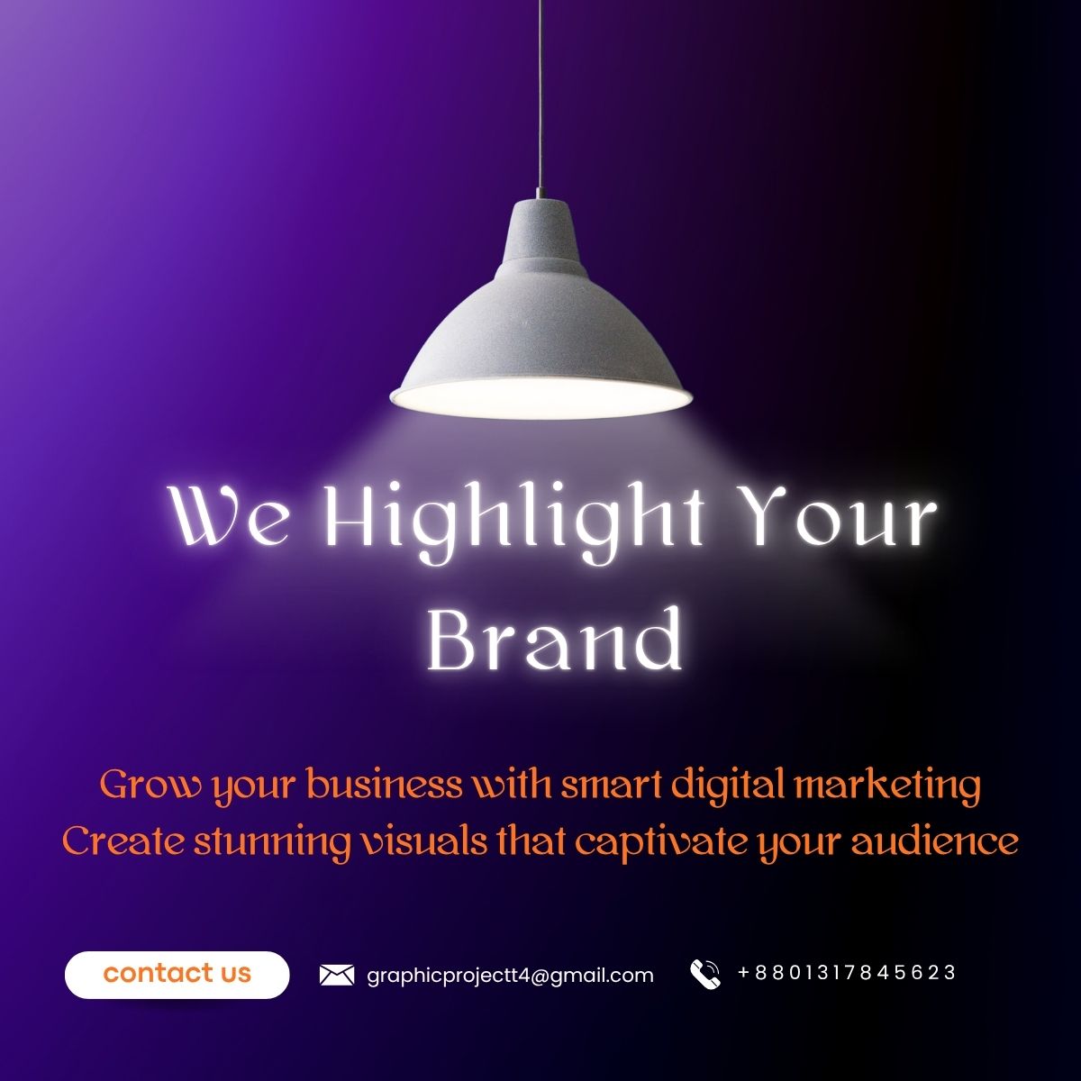 🚀 Elevate your brand with design &amp; digital marketing!
Grow your business with visuals &amp; smart marketing.
We’re here to help you succeed!

📩 graphicprojectt4@gmail.com 

#DigitalMarketing #GraphicDesign #Branding #BusinessGrowth #MarketingTips #DesignInspiration
