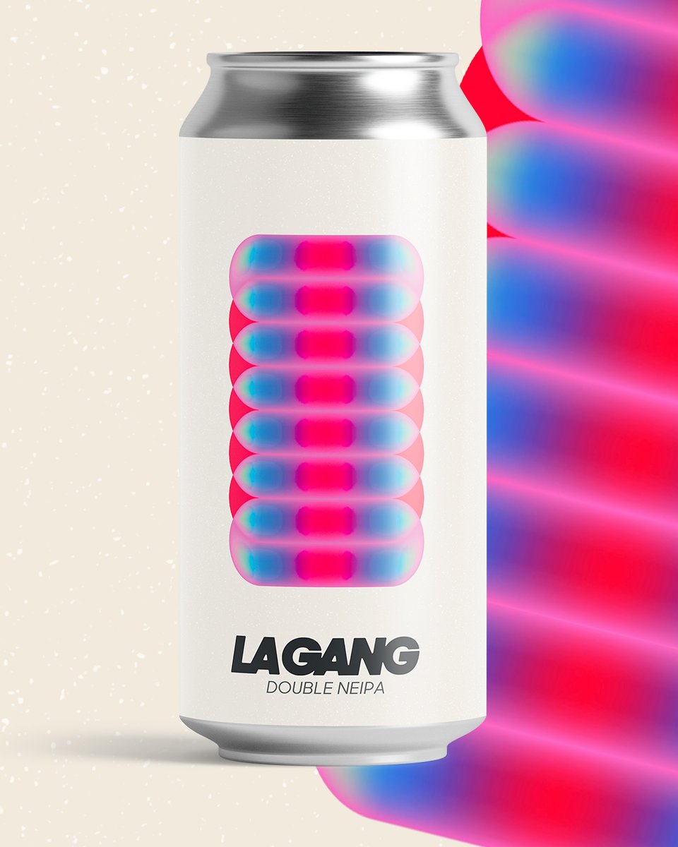 PENTAWARDS's tweet image. Brasserie La Gang&apos;s #packagingdesign features minimalist aluminum cans with bold geometric graphics, layered colour gradients, and strong black typography. A matte finish enhances the modern, graphic look and gives each variant its own visual identity. #DailyDesignInspiration