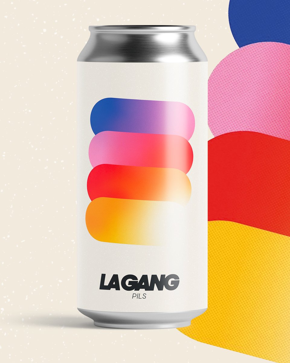PENTAWARDS's tweet image. Brasserie La Gang&apos;s #packagingdesign features minimalist aluminum cans with bold geometric graphics, layered colour gradients, and strong black typography. A matte finish enhances the modern, graphic look and gives each variant its own visual identity. #DailyDesignInspiration