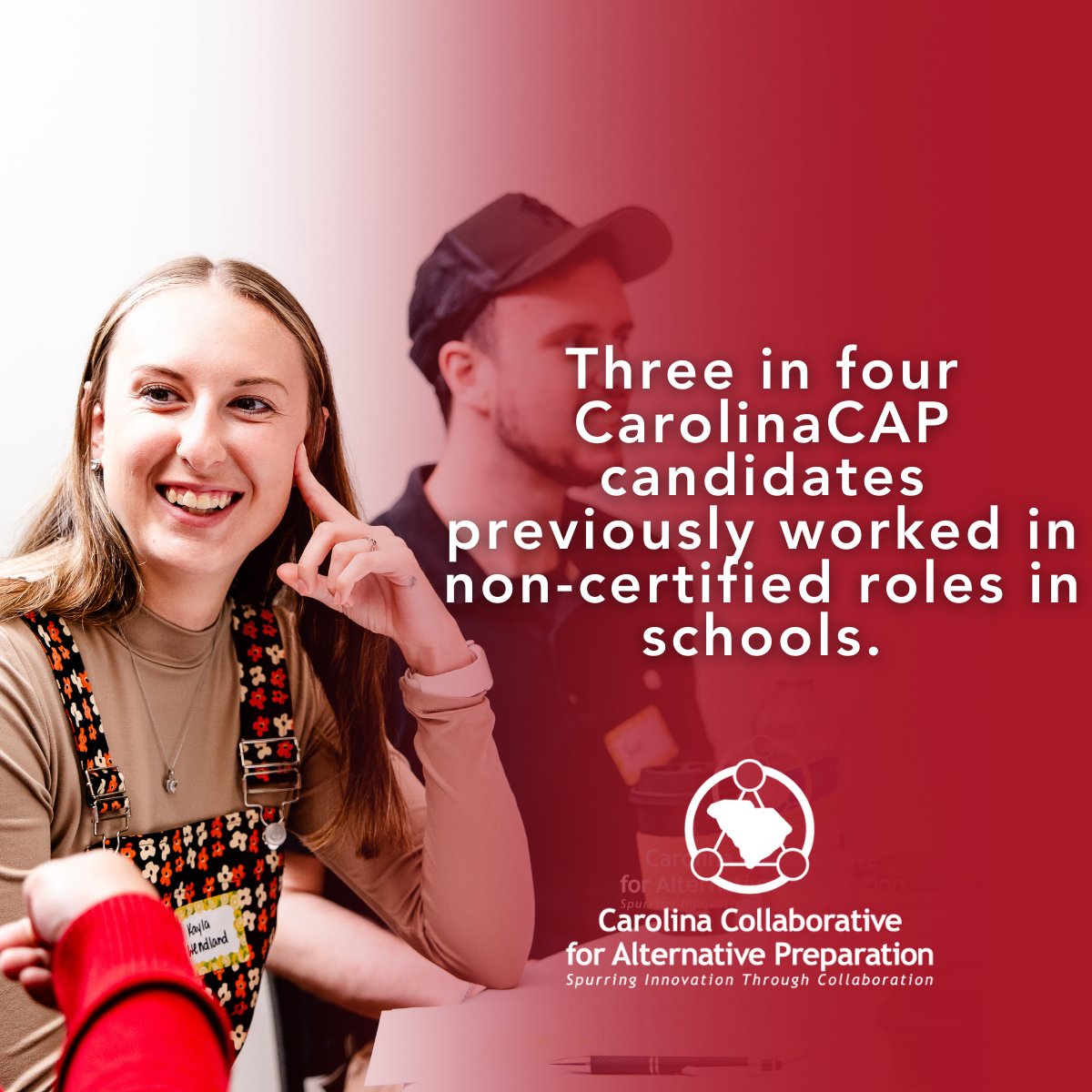 CarolinaCAP_SC's tweet image. Change shows up in the data. 

CarolinaCAP’s candidate success rate is climbing, and more teachers are reaching the classroom ready to make a difference.

Follow us to see how we’re increasing the teacher pipeline with qualified, competent candidates. 

#SpurringInnovation