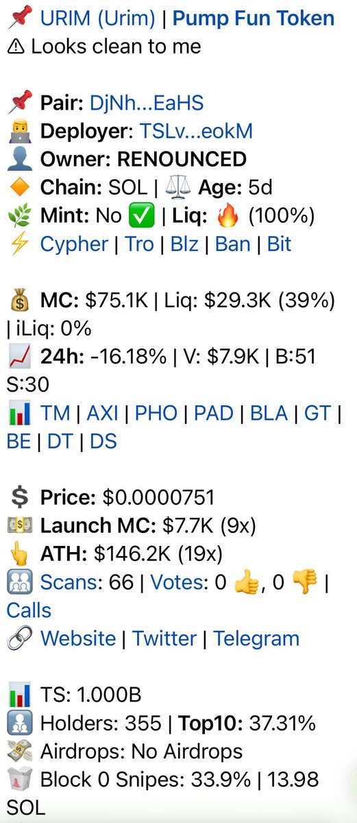 @AltcoinGordon $URIM
Ca&gt;&gt;
F8W15WcpXHDthW2TyyiZJ2wMLazGc8CQ4poMNpXQpump