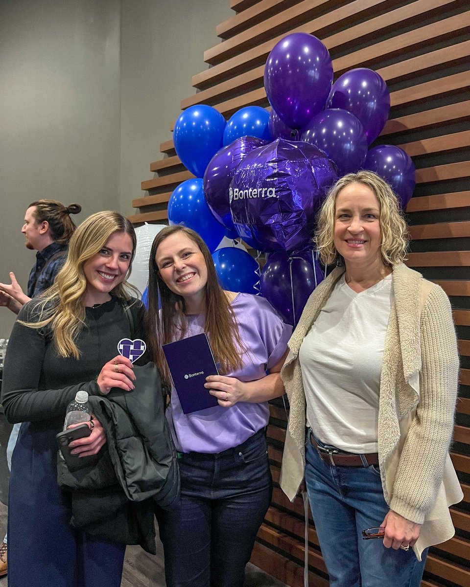 OneCause's tweet image. Excitement is in the air! The OneCause team is proud to come together as part of the @BonterraTech family — united by a shared mission to power more good. 💜

#TeamBonterra #BonterraTech