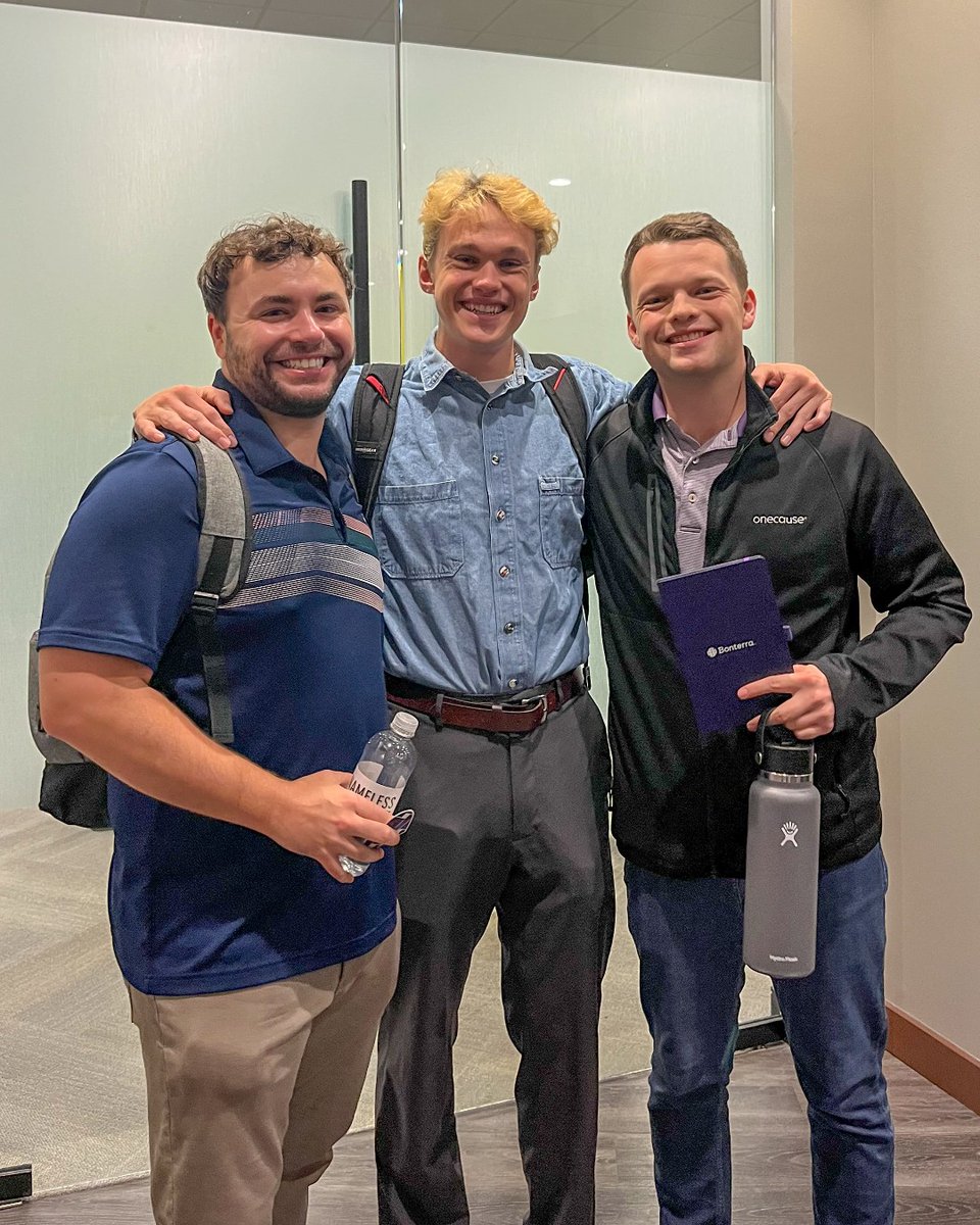 OneCause's tweet image. Excitement is in the air! The OneCause team is proud to come together as part of the @BonterraTech family — united by a shared mission to power more good. 💜

#TeamBonterra #BonterraTech