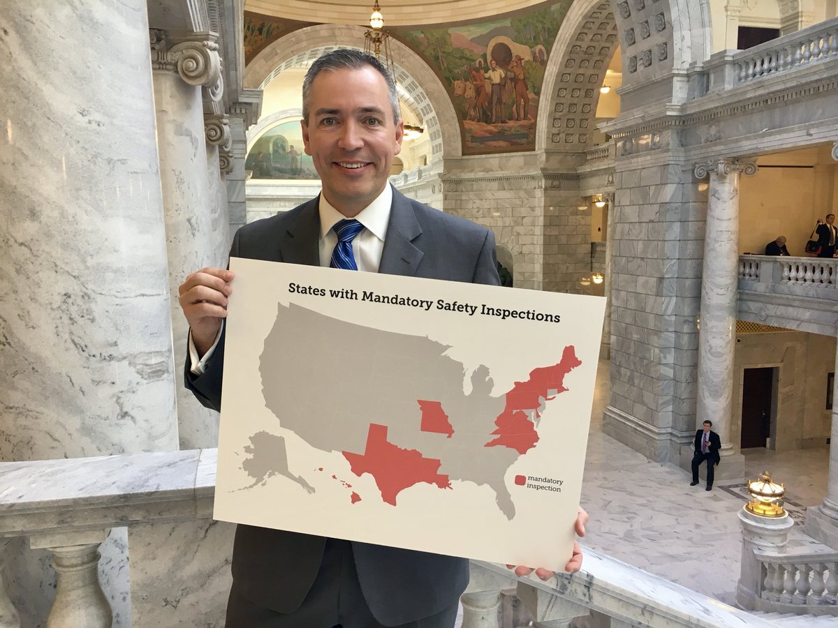 Remember back when we used to take an hour to get a vehicle safety inspection? They were a huge waste of time and weren’t making the roads safer. Glad we don’t do that anymore!

Repealed in 2017 working with then Senator <a href="/DeidreHenderson/">Deidre Henderson</a> and <a href="/cboyack/">Connor Boyack 📚</a>, and <a href="/MichaelLibertas/">Michael Melendez</a>.