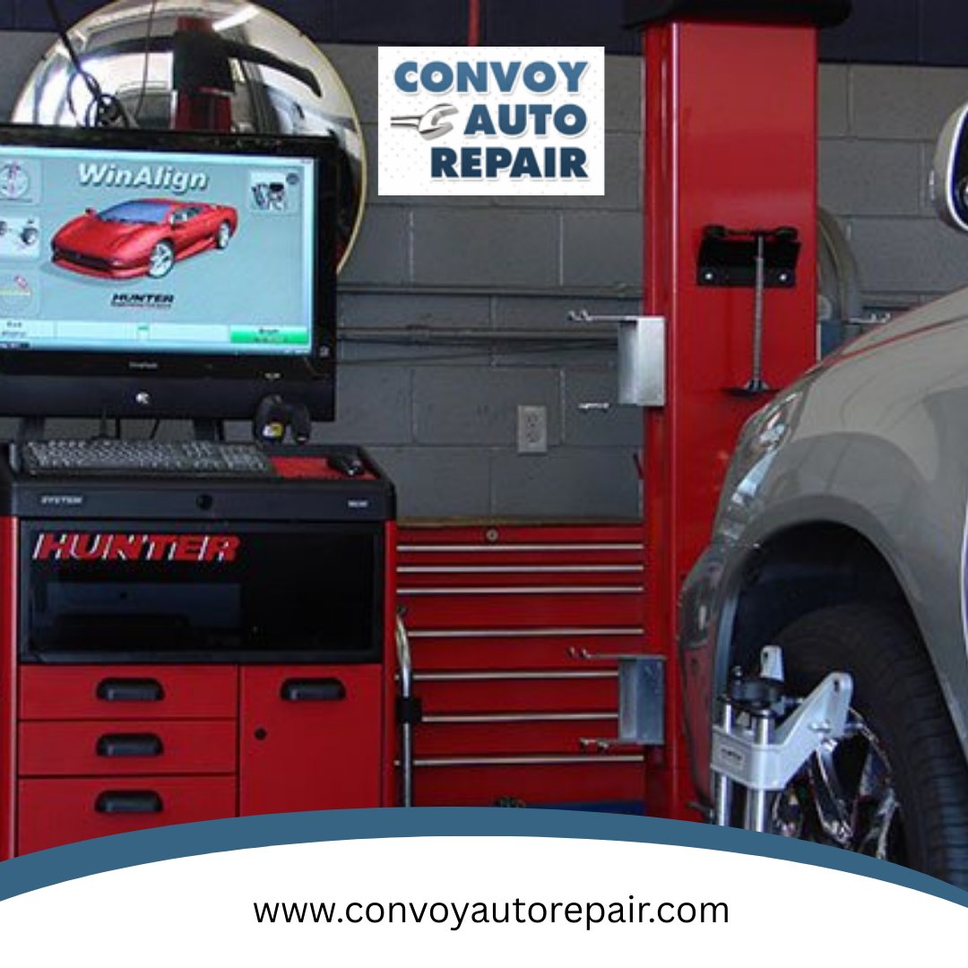ConvoyAuto's tweet image. 🔧 Precision matters! At Convoy Auto Repair, our ASE-certified techs use Hunter’s WinAlign system to ensure your alignment is perfect—protecting tire life, fuel efficiency, and safety. Schedule your check today: convoyautorepair.com 🚗 #WheelAlignment #SanDiegoAutoCare