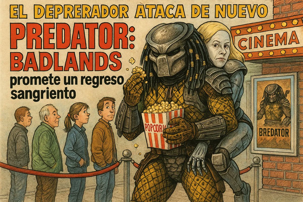 Tiempodeocio's tweet photo. El Yautja regresa este viernes. 🩸 'Predator: Badlands' abandona las secuelas y se enfoca en el terror y la supervivencia https://t.co/L59INArcKS. Prepárense para ser cazados. #Predator #Badlands #Depredador #CineDeTerror #Estreno #SciFi https://t.co/Abreo7csY1