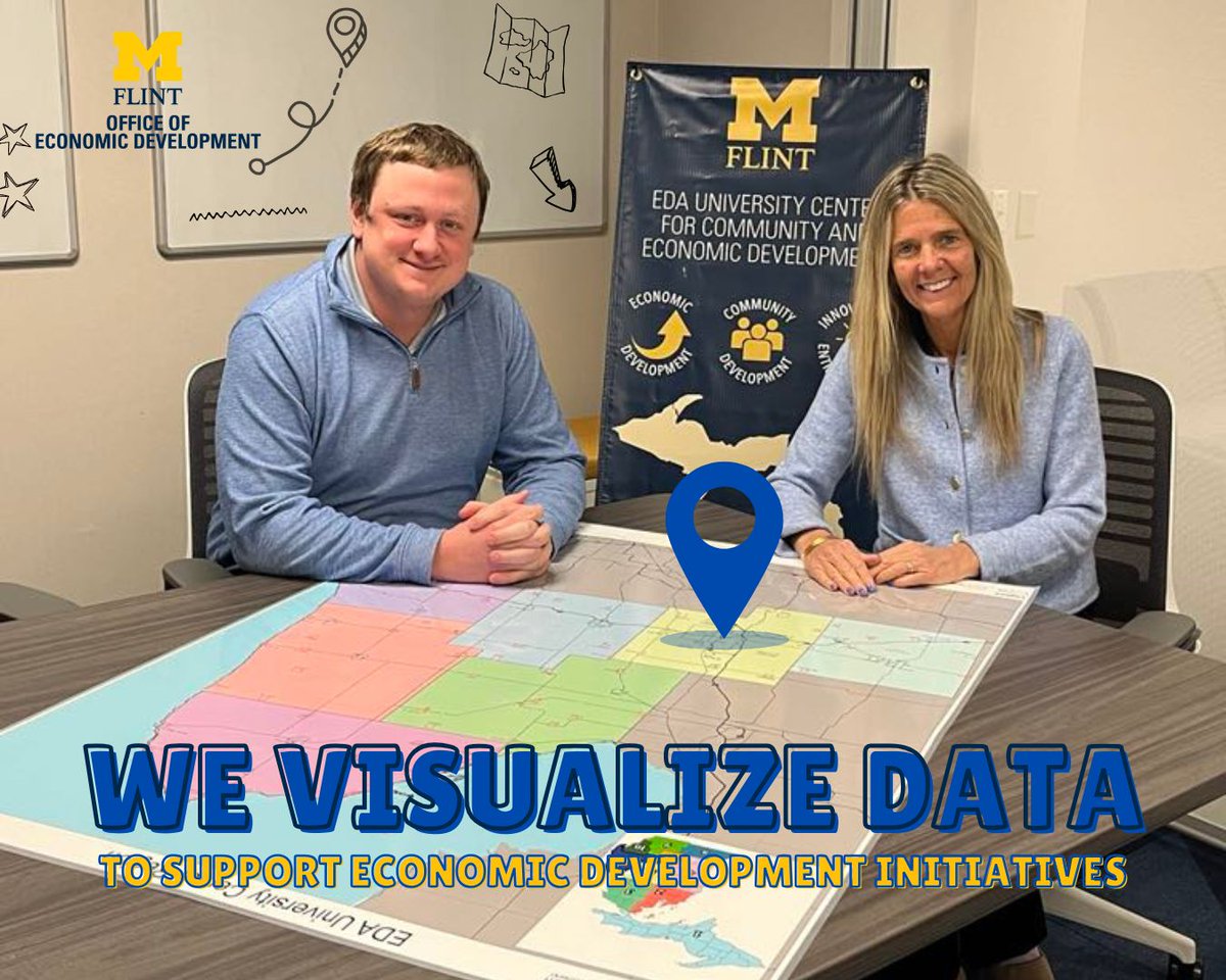 Partner with <a href="/UMFlint/">University of Michigan-Flint</a>!
Our GIS Center can help drive your economic development initiatives through powerful data analysis &amp; visualization.
Need support with your project?
📷 Contact Troy Rosencrants, GIS Center Manager: rosencra@umich.edu
#UMFlint #GIS #DataDriven <a href="/TDRose32/">Troy Rosencrants</a>
