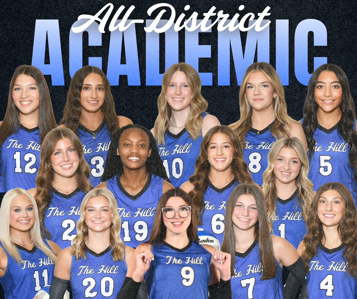 The whole team made Academic All District! Great job, VB! #WingsUp