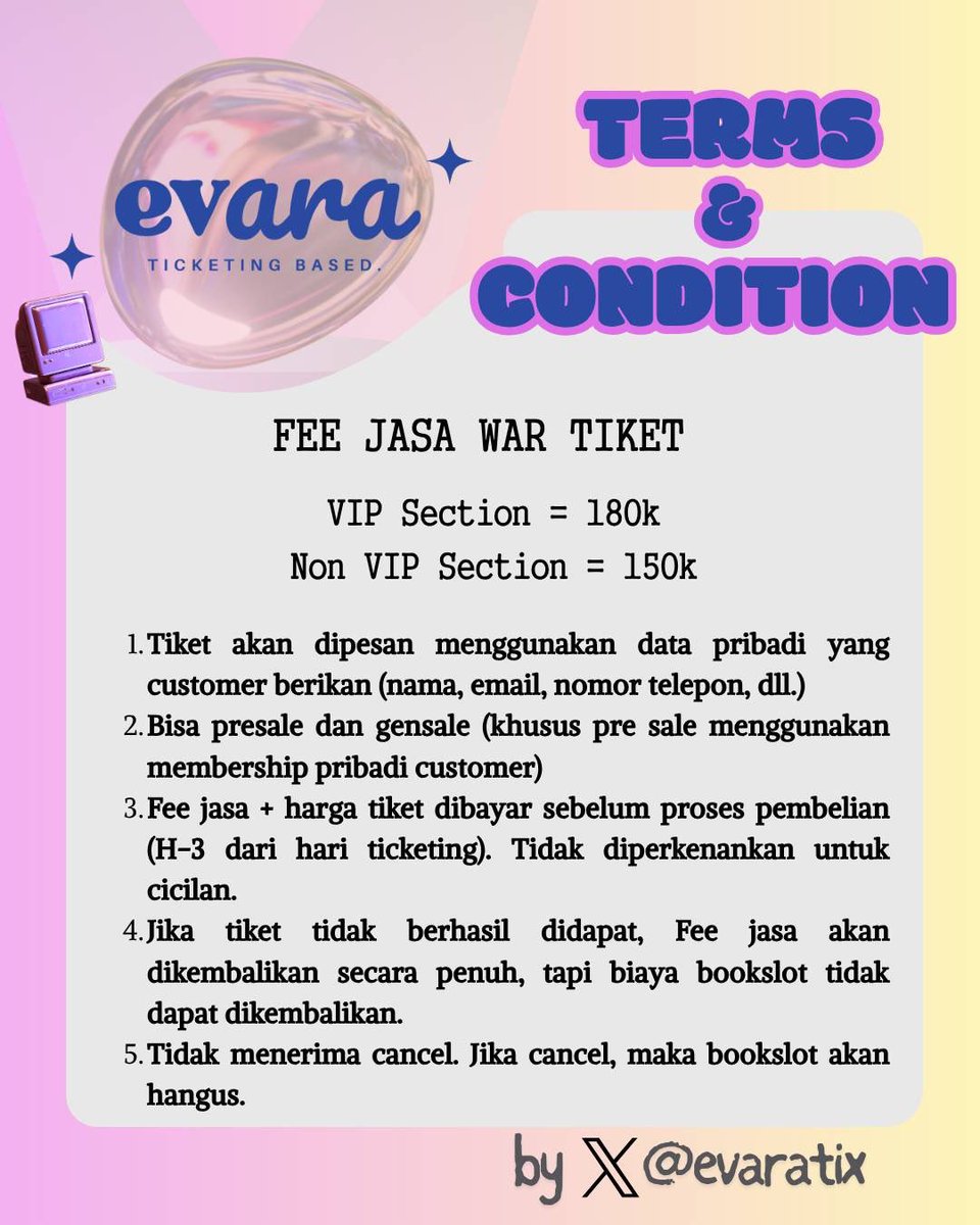 evara || ticketing based. tweet media