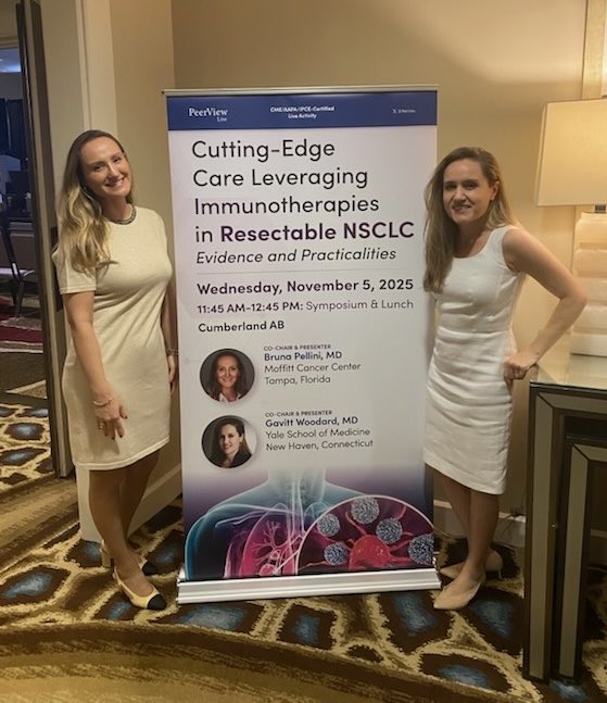GavittWoodard's tweet photo. Join @BrunaPellini and me at 11:45 over lunch for a great discussion of immunotherapy in resectable NSCLC! 

Cumberland AB at 11:45
#WTS25 https://t.co/AJrKF8JY6l