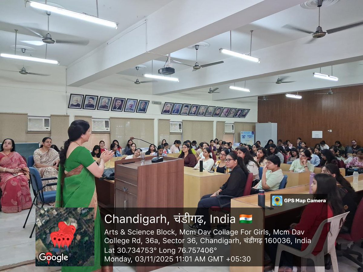 RajeshThakur_'s tweet photo. Dr Charu Thakur interacted with Students of @MCMDAVCW #Chandigarh as a #ResourcePerson of Institution's #Innovation Council under aegis @EduMinOfIndia #EducationalInitiative
Eager youths thousand queries, all the good for a better understanding of real world learning https://t.co/xuXXZjJifL