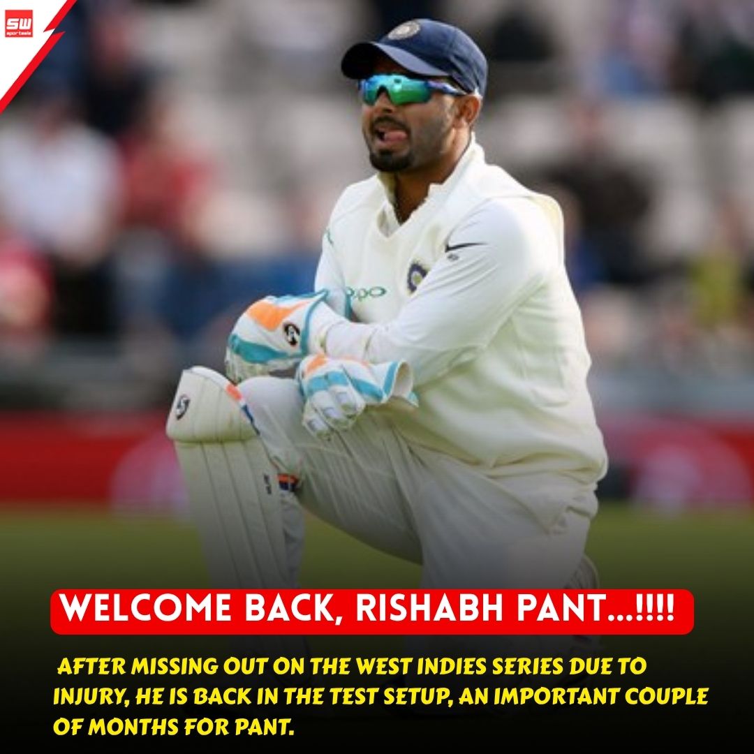 mysportswiz's tweet photo. WELCOME BACK, RISHABH PANT

After missing the West Indies series due to injury, the star wicketkeeper-batter is back

https://t.co/7Wm3X0Tlrs

#GOAT #Clippers #TheRunMachine #Embiid #76ers #ViratKohli #Bieber #HappyBirthdayIdolo #JamesHarden #HappiestBirthday #Suns #T20WorldCup https://t.co/V24Vc0Txp5