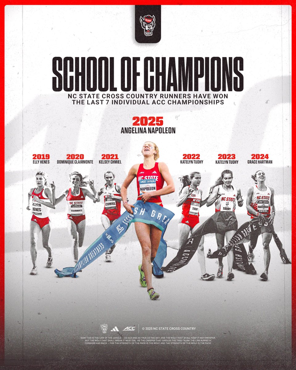 Wolfpack_TFXC's tweet image. The school of champions legacy lives on.

#WolfpackXC | #GoPack