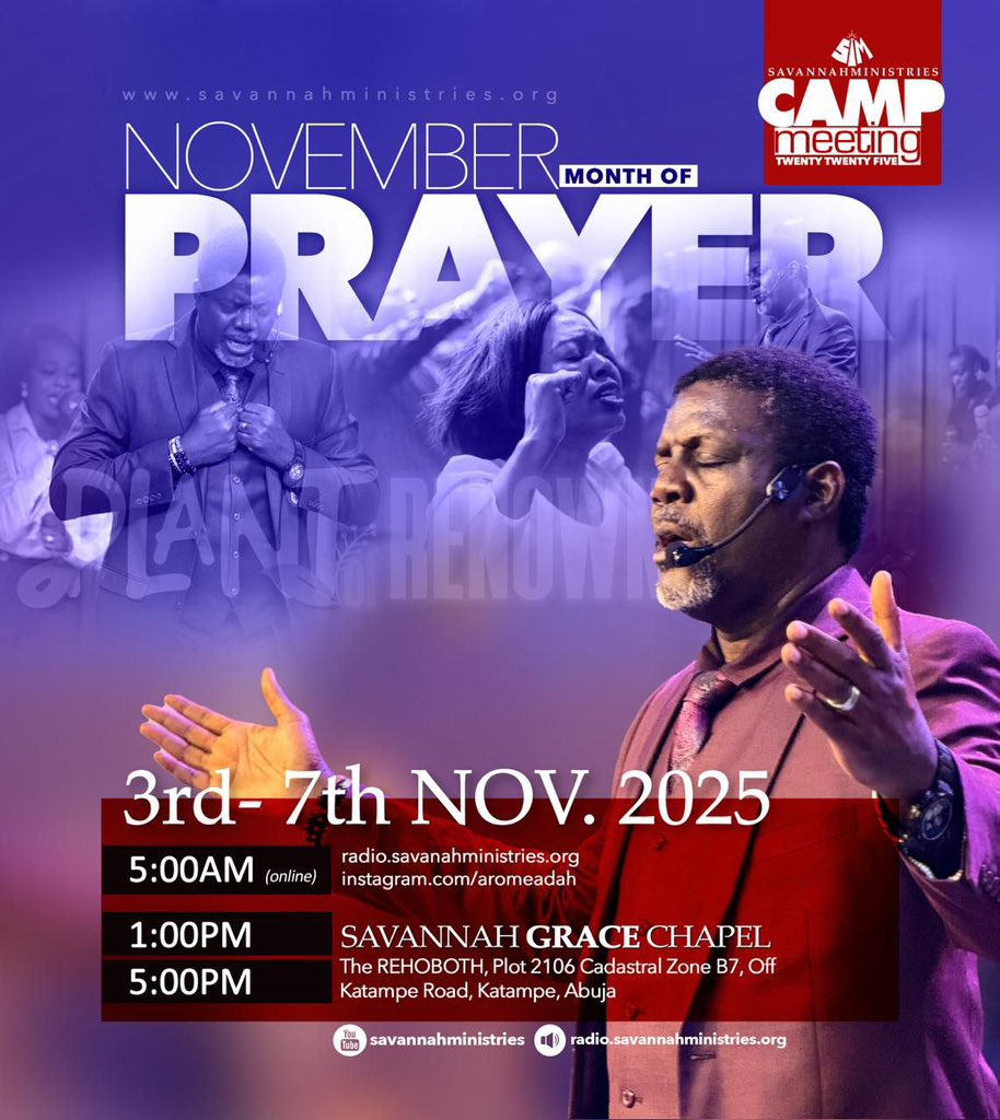 savannahmins's tweet photo. We are live in Day 3 evening session of the Month of Prayer for #SMCamp2025. - A Plant of Renown. Join us: https://t.co/cWcVQLznnE https://t.co/zN2IoLlLIU