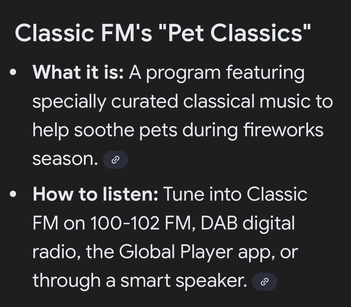 For anyone with pets tonight.