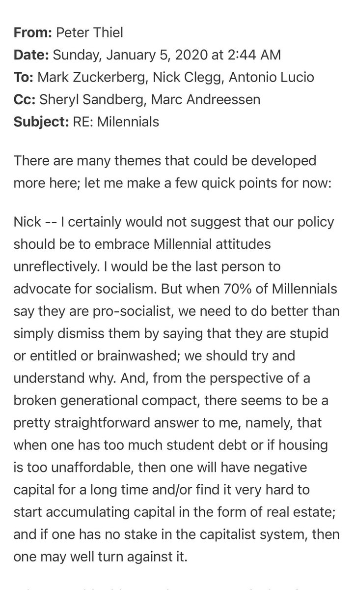 Good point from Peter Thiel.

People should always have something to lose. If they don’t have anything, they will do crazy things.