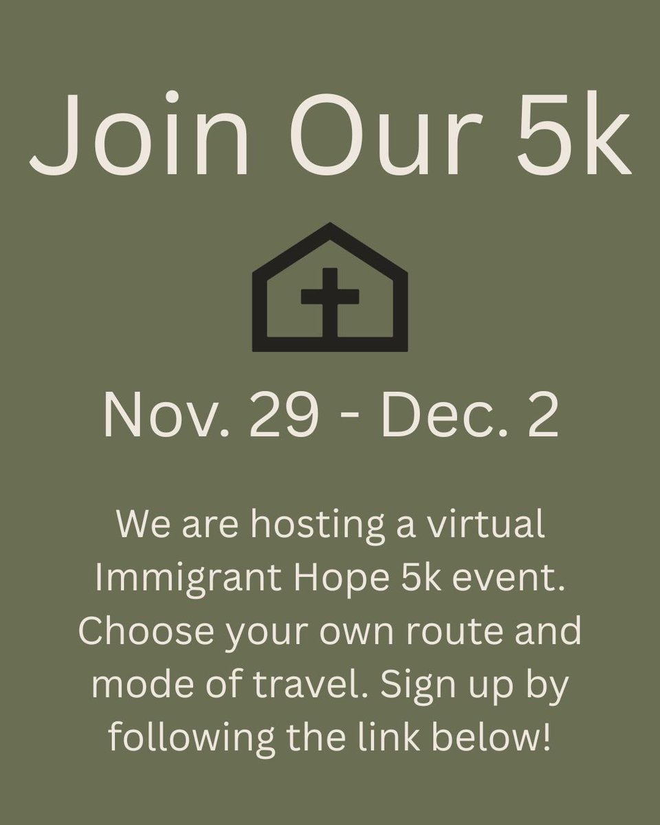ImmigrantHope's tweet photo. Sign up for the 5k or donate! https://t.co/JxcVXGwMwf

#5k #donate #fundraiser https://t.co/UsAXpbLoCk