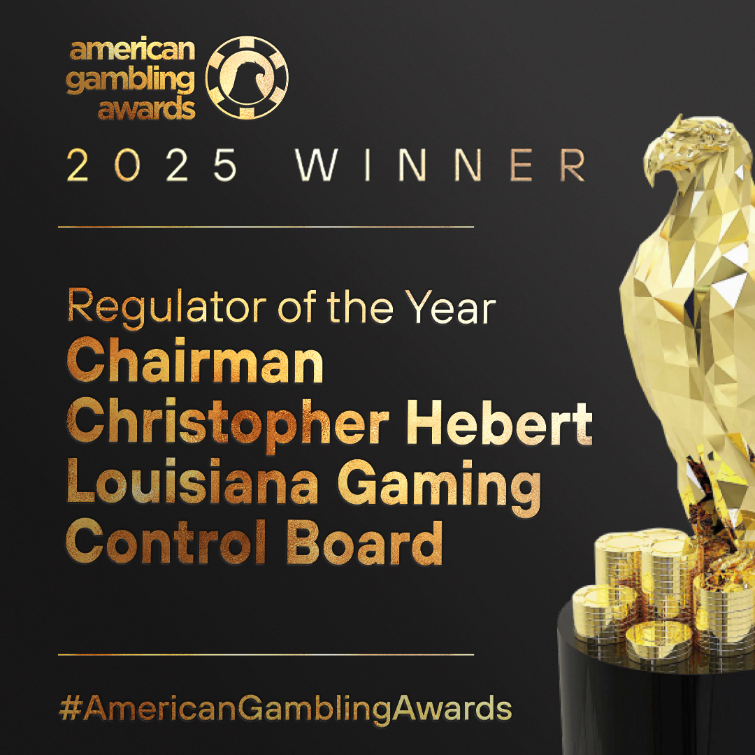 Congrats to Chairman Christopher Hebert of the Louisiana Gaming Control Board on being named the 2025 Regulator of the Year! 🏆

Hear more from Chairman Hebert in his interview with <a href="/gambling_com/">Gambling.com</a> senior reporter <a href="/NEWSLarryHenry/">Larry Henry</a> : bit.ly/3Lx2t5r