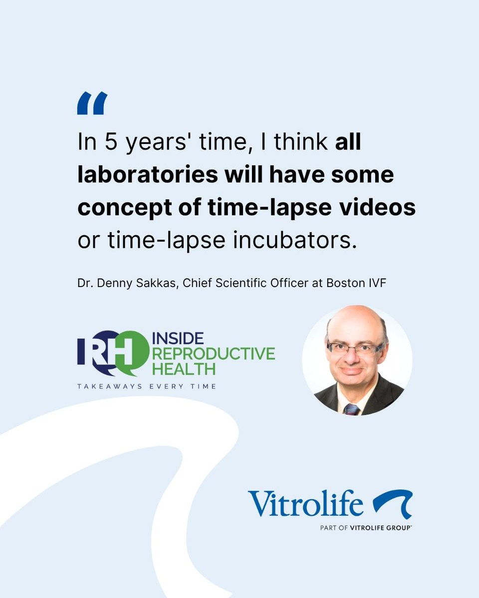 VitrolifeIVF's tweet photo. What will the IVF lab look like in five years? In the podcast Inside Reproductive Health, Dr. Denny Sakkas, Chief Scientific Officer at Boston IVF and head of the scientific advisory board for AutoIVF, is trying to predict and shape that response. 

👉 https://t.co/RmPdK5dPA7 https://t.co/xEQQzvVhJ9