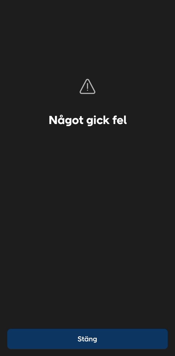 SwedishGamester's tweet image. The message &quot;Something went wrong&quot; isn&apos;t what you want to see when you are trying to use the @PostNordSverige app to pick up your package from a delivery box! 😫😤🤬
Needless to say I came home empty handed! But it seems impossible to get through to their customer service! 😥😢😭