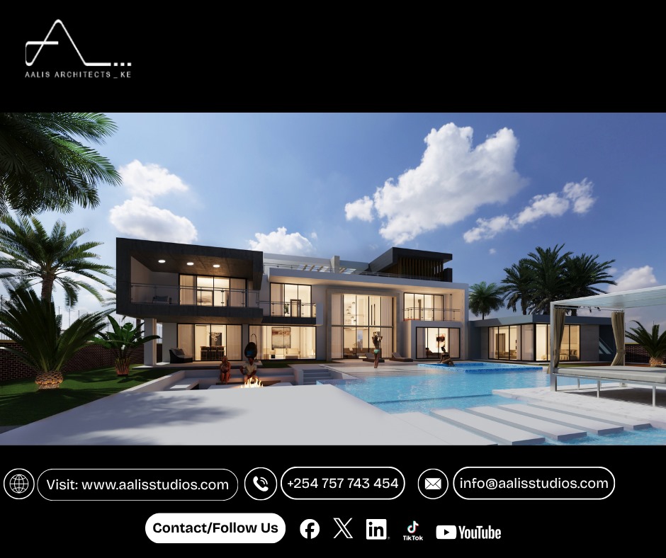 Vincentabuya's tweet image. Evenings redefined. This modern residence celebrates space, symmetry, and serenity; a true architectural experience.

#ModernArchitecture #DesignExcellence #AalisArchitects #KenyaDesign
