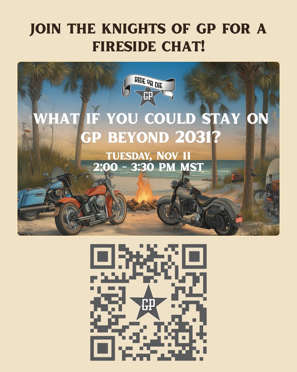 Join <a href="/PowerGPOnline/">PowerGP Online</a>  for a Fireside Chat! Staying on Dynamics GP, roadmap updates, maximizing GP investment, avoiding costly mistakes, and live Q&amp;amp;A. Free registration via QR code. Solo Stove Bonfire give away!

#DynamicsGP #KnightsOfGP #FiresideChat #GPRideorDie