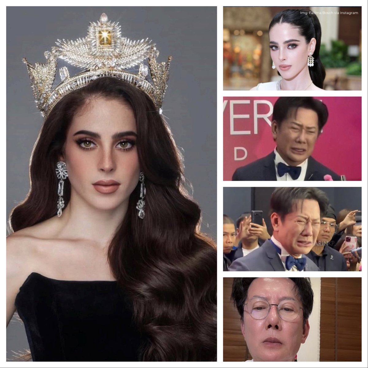 Tu_iteando's tweet photo. #Nawat es Patético, miserable, falso, arrogante, misógino al igual que @MissUniverse #Tailandia; pensó que por tener dinero podía #Humillar a #Reina #FatimaBosch. Es un asco 🤢 🤮 ver llorar a #Nawat #Tailandia #MissUniverso 🤢. Un gran evento convertido en circo 🤡 🎪 https://t.co/7NTIKcwJH7