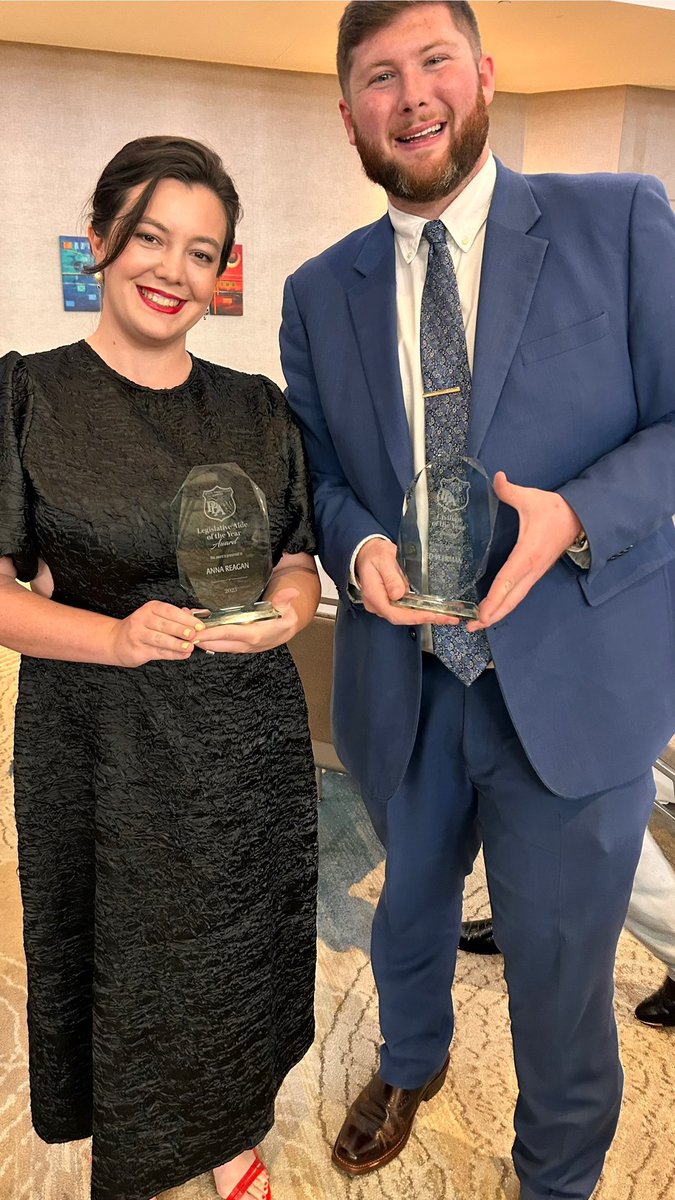 Feeling honored that <a href="/TedVeerman/">Ted Veerman</a> and I were recognized by the <a href="/FL_PBA/">Florida Police Benevolent Association</a> State Corrections Chapter last weekend as Civilian and Legislative Aide of the Year. We are deeply grateful for their work supporting correctional officers across the state, and for including us in their