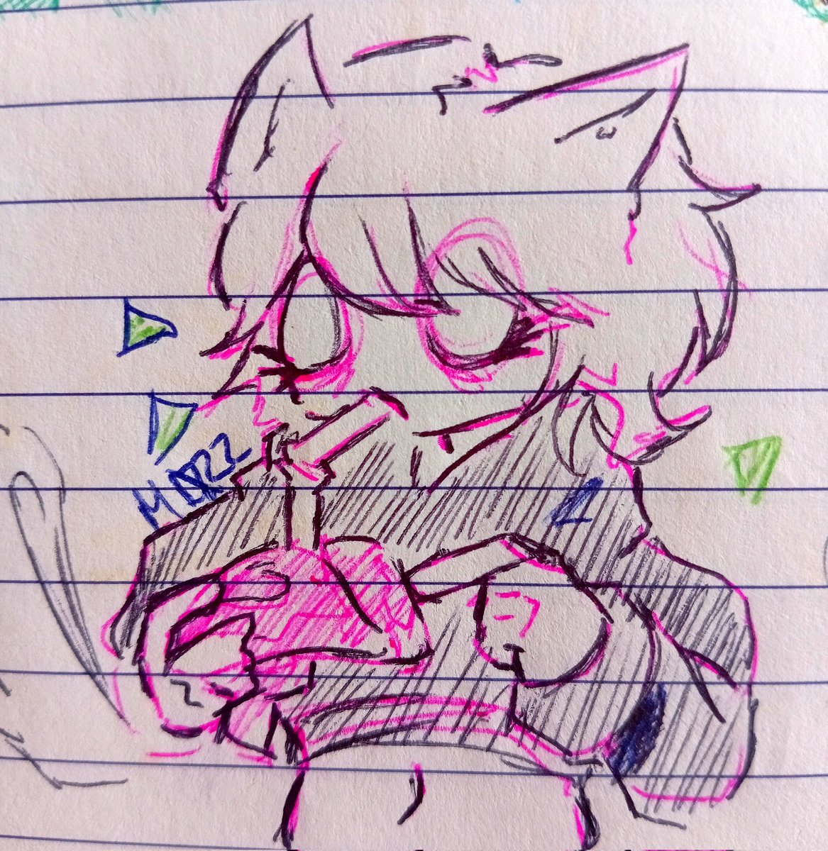 La_m0zz's tweet photo. The joke makes more sense in Spanish, I don't know what to write, lol.
My Oc se tomó la inteligencia (literalmente). It's not a good joke, but any excuse to draw my character is valid.
#art #inkdraw https://t.co/EPH2ikX5Ts
