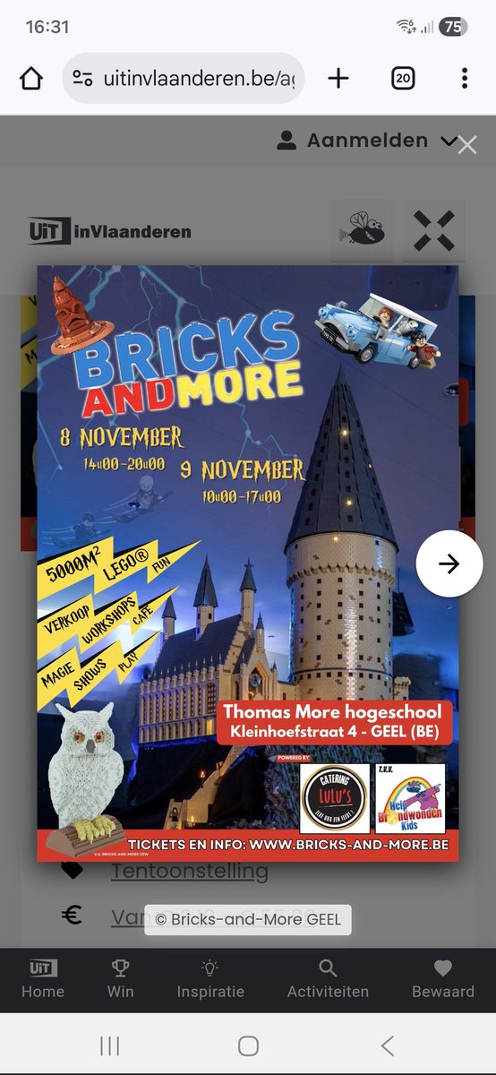 Dit weekend 08 -09 november te #Geel #Lego beurs in de campus more hoge school vele bouwwerken displays en verkoop iedereen welkom 
Zaterdag van 14u tot 20u en zondag van 10u tot 17u meer info online evenals tickets in voorverkoop