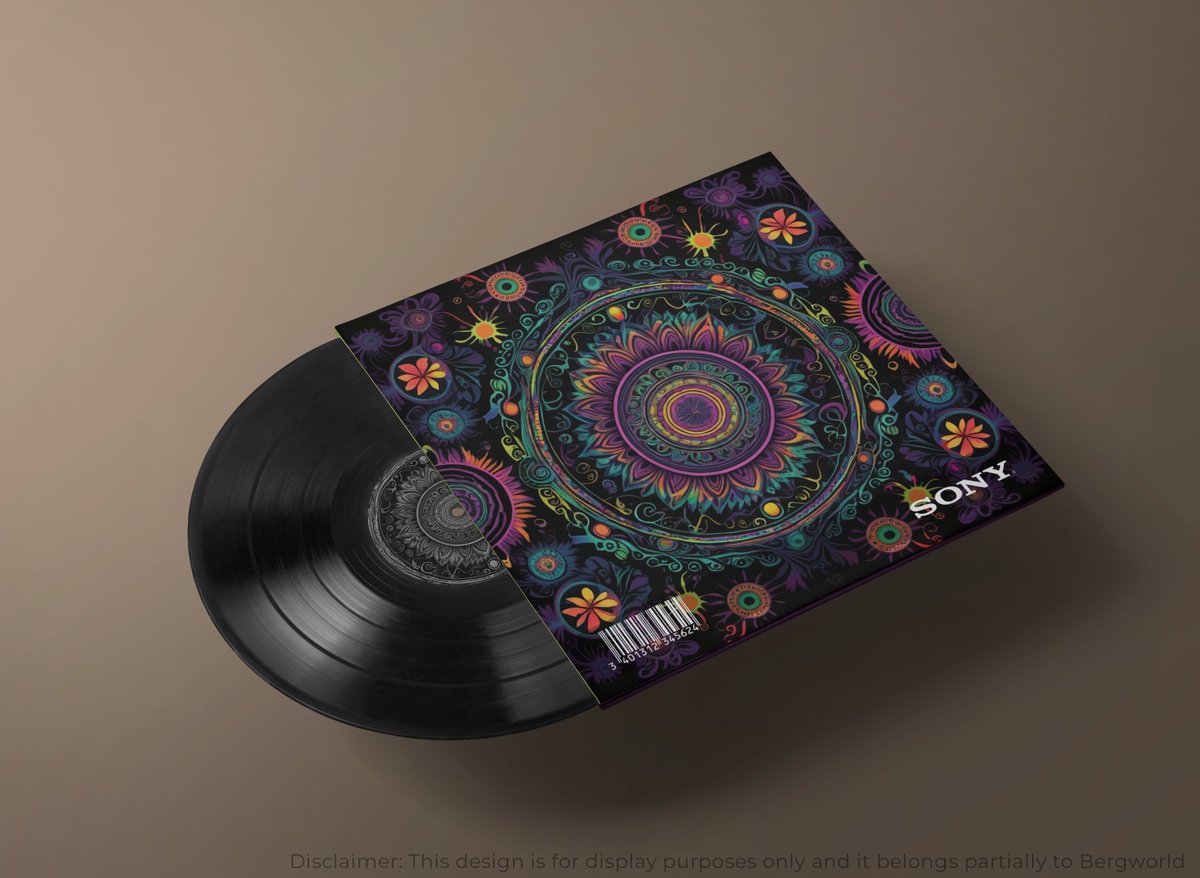 BergworldInc's tweet image. Here&apos;s a album art we worked on for Superchef&apos;s trippy record.

#SleeveDesign
#PushaBW
#SupportLocalBW