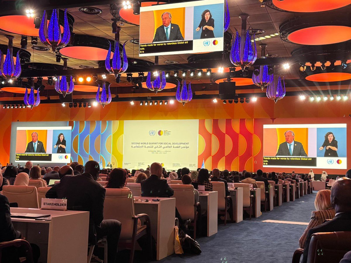 TheSafecityApp's tweet image. From local action to global impact 🌍

@GillianJDSouza represents @TheSafecityApp at the Second World Summit for Social Development in Doha — in her role as Chair of the @NGOCSocD. 

Watch the opening panel: webtv.un.org/en/asset/k1g/k…

A room full of big advocacy energy✨ 

#WSSD2