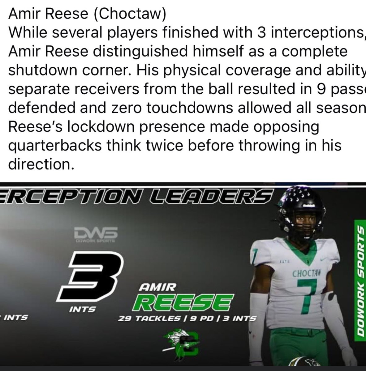 Just trying to be Elite showing that I deserve to be Talked about as a Dominant Threat in the Secondary !! Thank you for the recognition <a href="/dowork_sports/">DoWork_Sports LLC</a> !!! And <a href="/_Showtime29/">Terrence Brooks</a> For molding me into Nightmare!!! <a href="/Beasley__F/">Frank Beasley</a> <a href="/AllenTrieu/">Allen Trieu</a> <a href="/Andrew_Ivins/">Andrew Ivins</a> <a href="/RivalsHS/">Rivals High School</a> <a href="/MaxPreps/">MaxPreps</a> <a href="/TopPreps/">TOP PREPS - Free Sports News, Videos & Information</a>