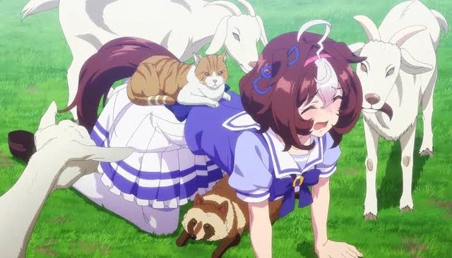 lyn49556's tweet image. Friendly reminder that if TM Opera O didn't exist, this silly dumbass right here would be one of the greatest racehorses of her generation.

#Umamusume