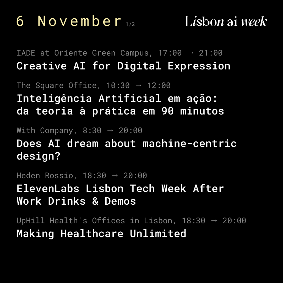 Lisbon AI Week tweet media