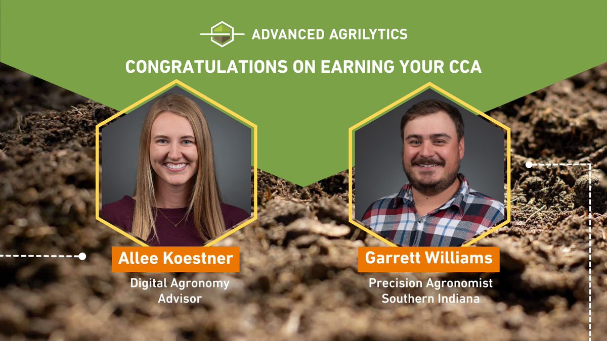 Congrats to Allee and Garrett for earning their Certified Crop Adviser (CCA) certifications! 🌾

Their dedication to agronomy and our growers makes us proud every day. 👏

#CCA #Agronomy