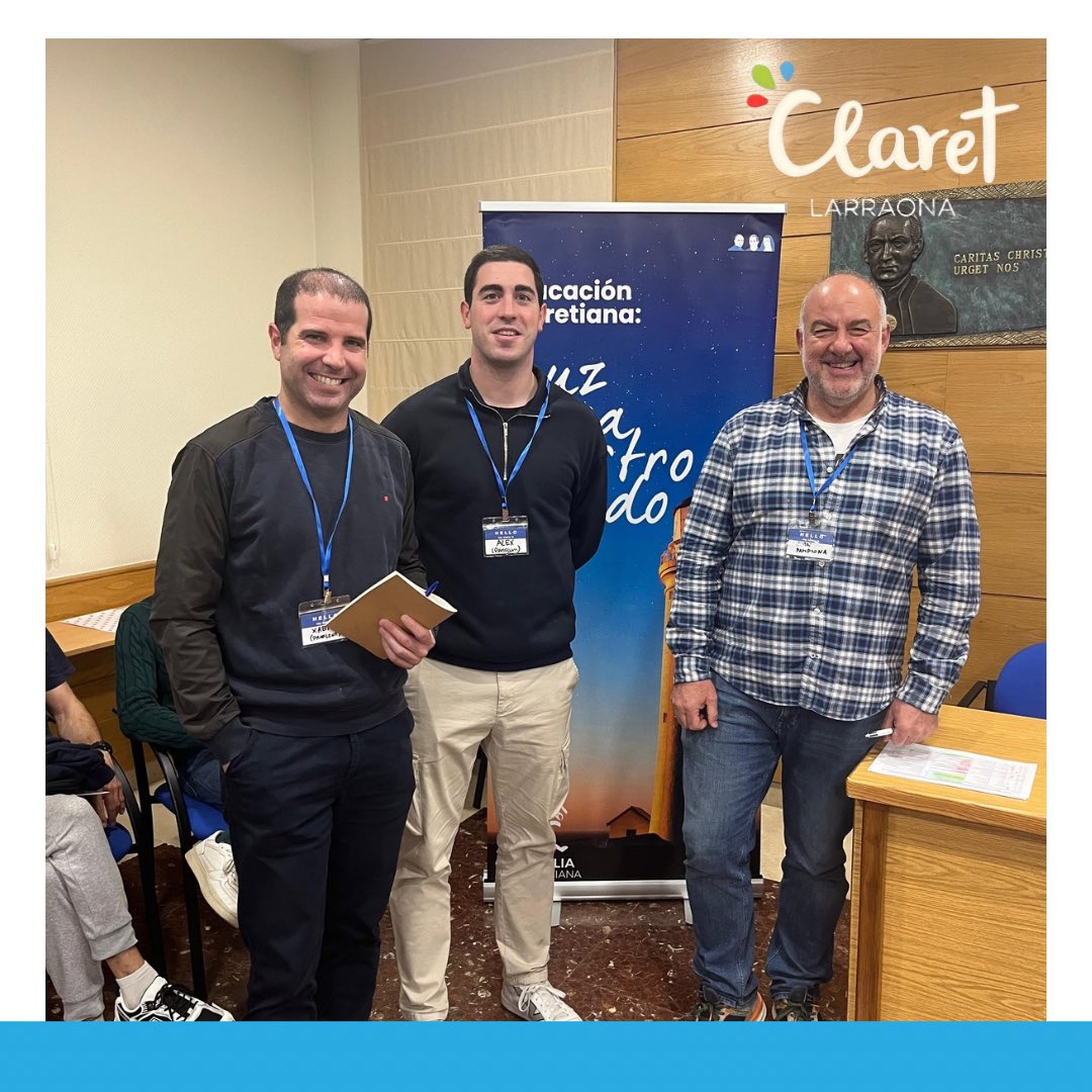 ClaretLarraona's tweet image. Xl edición del curso de Identidad y Carisma Claretiano
Juan, Álex y Xabier representan este curso a Claret Larraona en este encuentro en dos fases, la primera semana en Madrid y la segunda en Barcelona. 
@claretpaulus 

#identidadycarisma #formación #claretpaulus