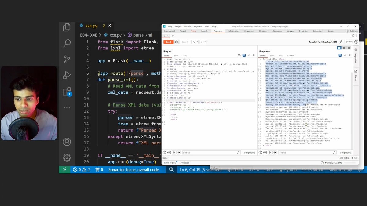 mqst_'s tweet image. 👨‍💻 If you&apos;re a Beginner in Secure Code Review, watch this video.

 It gives you a basic idea of how to find XXE vulnerabilities during Secure Code Reviews.

Video: youtube.com/watch?v=HKDe1z…
