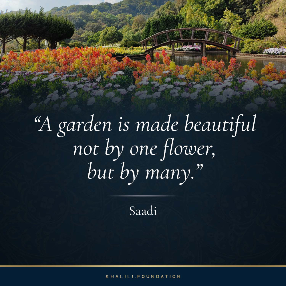 True beauty lies in unity. Just as a garden blooms through many flowers, our collective efforts create lasting impact. Inspired by Saadi’s words, we keep moving forward every day. 

#WednesdayWisdom