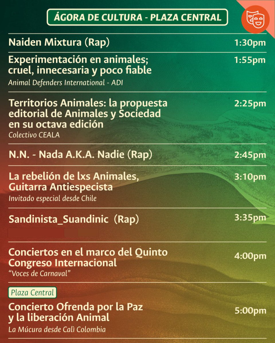 Invitación cordial para mañana en la <a href="/BogotaUNAL/">Sede Bogotá - Universidad Nacional de Colombia</a> por la #LiberaciónAnimal 
<a href="/Resisnal/">Resistencia Natural</a> 
<a href="/AnimalesySocied/">Revista Animales & Sociedad</a>