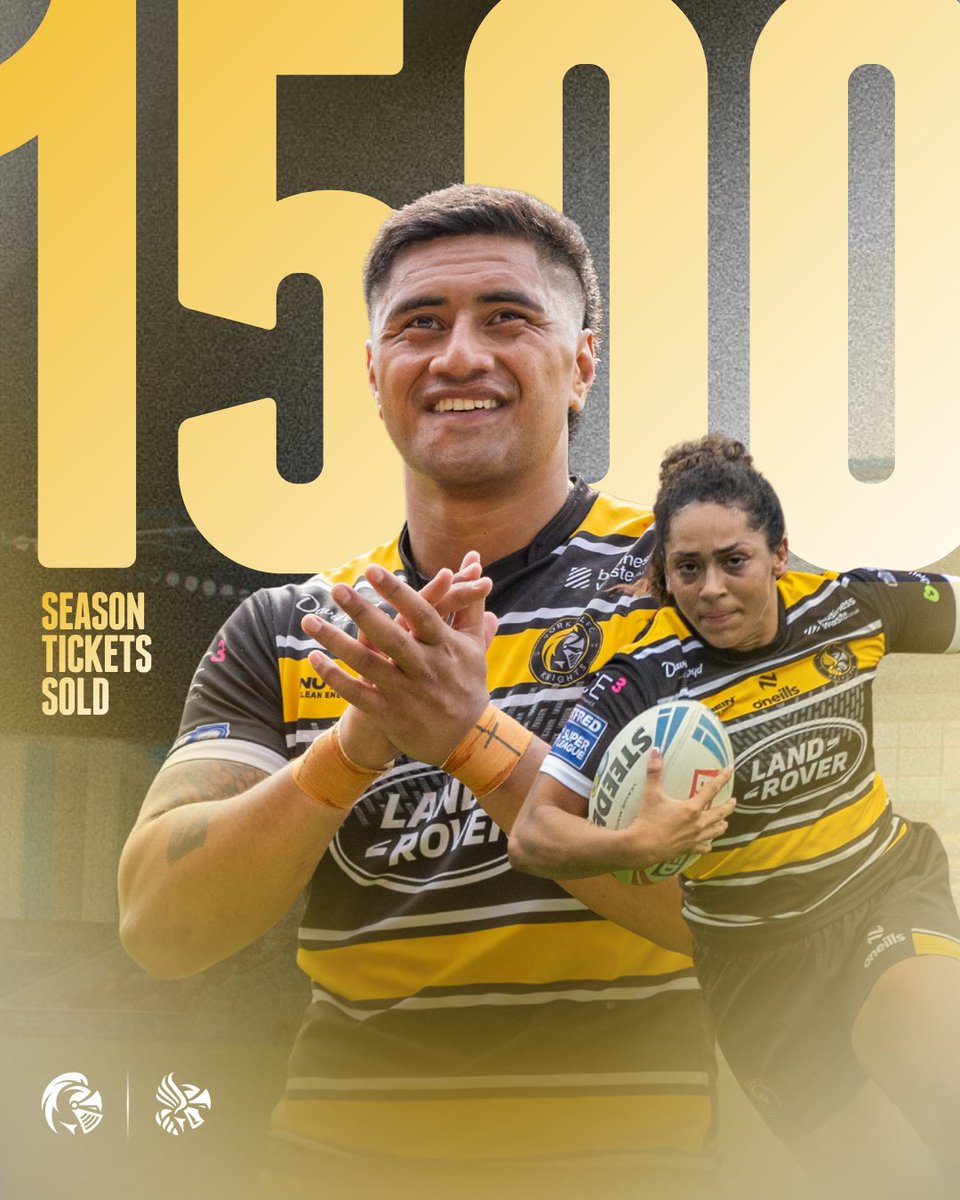 😮‍💨 𝘾𝙇𝙐𝘽 𝙍𝙀𝘾𝙊𝙍𝘿 𝘽𝙍𝙊𝙆𝙀𝙉

1,500+ Season Tickets sold after the first day of general sale!

This incredible support has smashed all previous York RLFC Season Ticket records.

York, you’ve truly delivered.
Super League here we come 💛🖤

🔗 Season Tickets still