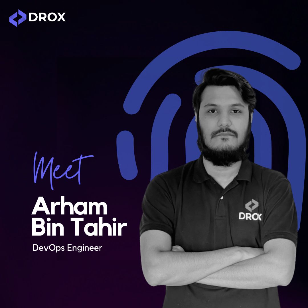 droxHQ's tweet photo. Meet Arham Tahir ⚙️

Our DevOps Engineer, who thrives on precision and persistence. Whether he’s deploying code or exploring his passion for bikes, Arham is fueled by focus, loyalty, and dedication. One of the longest-serving members of DROX, he’s truly a backbone of the team! 🔥 https://t.co/MTa3H2E15a