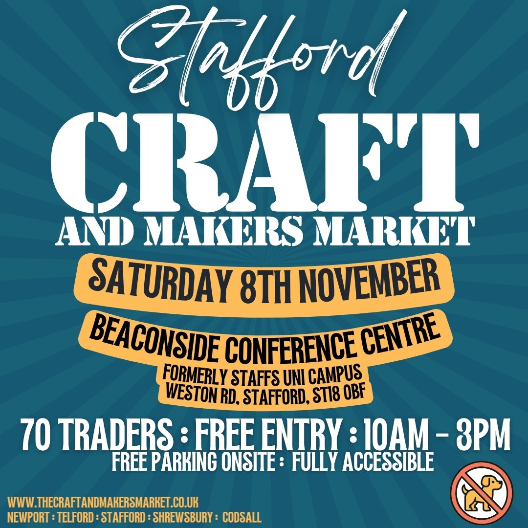 Prepared for my next fair today 
Planned table layout, everything is packed and ready to take - just my bead jewellery this time no wall art unless specifically requested 
Find me at the Beaconside Conference Centre, Stafford on Saturday 8th November 10am - 3pm 
#staffordshire
