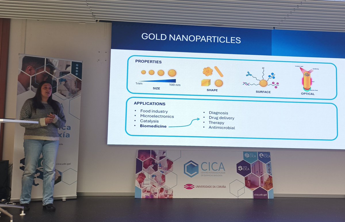 vanvalgar's tweet photo. Estupenda exposición hoy de @lucia_ramosp contándonos los efectos de las nanopartículas de oro sobre el organismo modelo #pezcebra. 👏🏻👏🏻👏🏻
#SeminariosCICA @CICAUDC https://t.co/Dypx8fRscj
