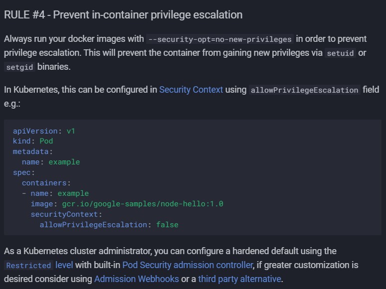 🌥 OWASP Cheatsheet: Docker Pentesting Cheat Sheet

Cheatsheet: cheatsheetseries.owasp.org/cheatsheets/Do…

#infosec