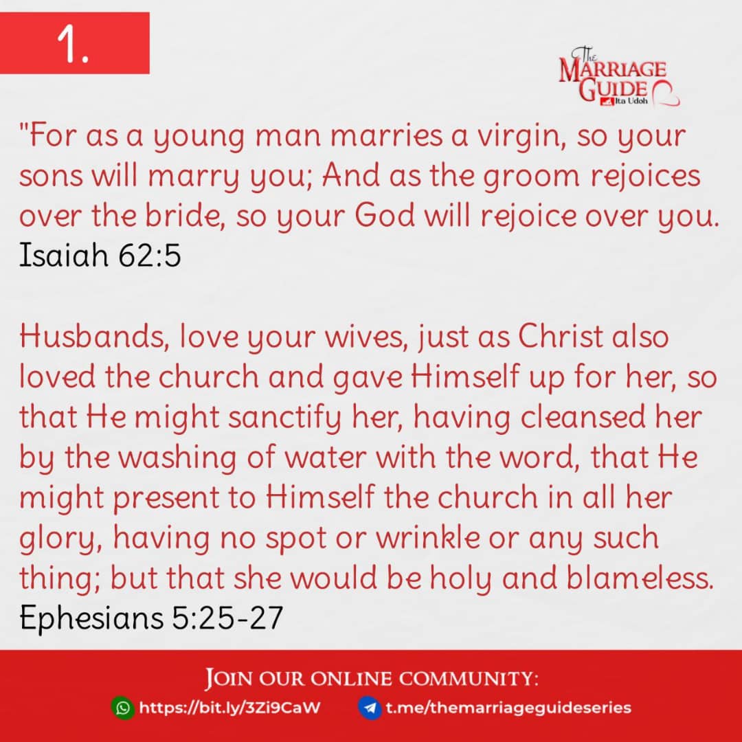 TMGuideseries's tweet photo. [Day 309] Snapshots from Scripture (IX)
📝 @ItaudohOfficial

#TheMarriageGuide #Marriage #GodlyMarriage #Scripture #TMG #ItaUdoh https://t.co/EZJqnLlgQf