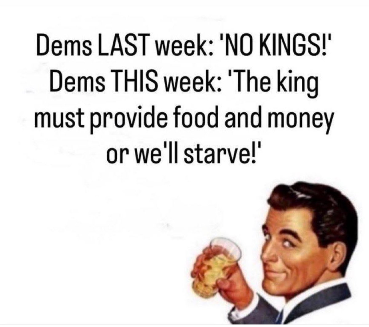 Democrats are hypocrites! #NoKingsDayOct18th